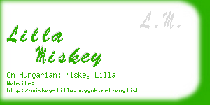 lilla miskey business card